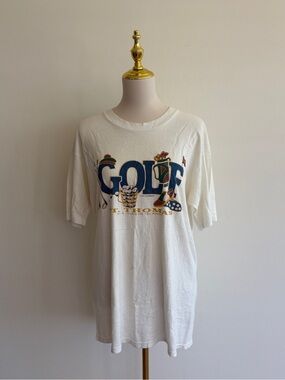 Vintage St. Thomas U.S. Virgin Islands Golf Graphic T-Shirt